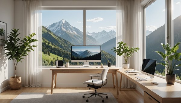 Optimisez Votre Espace : Astuces pour un Setup de Bureau Minimaliste mêlant Technologie et Matières Naturelles